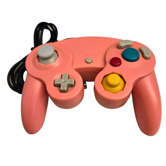 GameCube Replacement Wired Controller Pink Gamepad NEW NGC GC Wii U Console - Picture 1 of 10